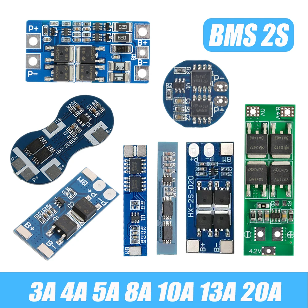2S 3A 4A 5A 8A 10A 13A 7.4V 8.4V Li-ion 18650 Lithium Battery ...