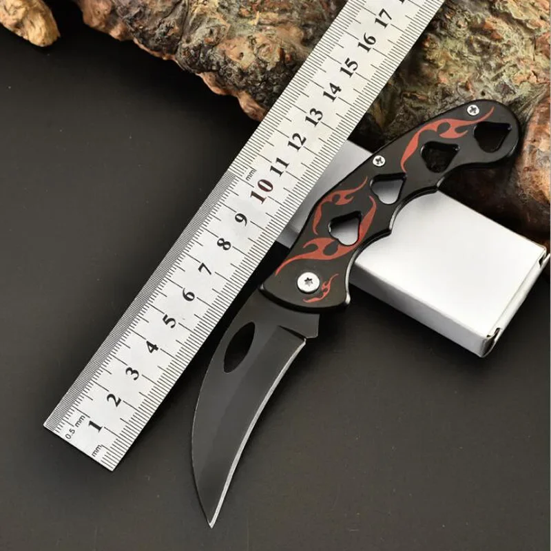 Coltello Pieghevole Karambit All'Aperto Per Uomo Coltelli Da Cacciatore Tascabili Tattici Militari Di Sopravvivenza Portatile Ad Alta Durezza Autodife