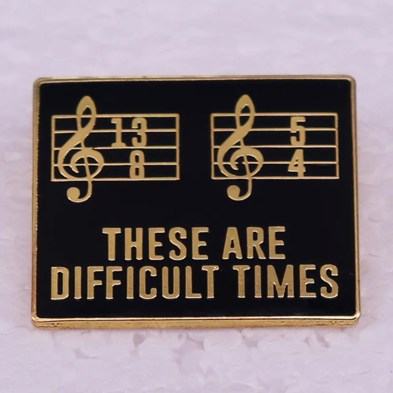 

These Are Different Times Brooch Music Enthusiasts Metal Badge Accessories