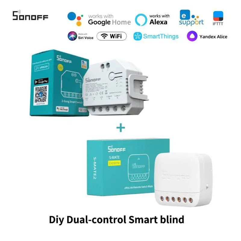 Sonoff-s-mate Extreme Switch Mate S-mate2 Dual-r3 Lite Relé Suporte Ewelink Alexa Google Alice Smartthings Home Assistant