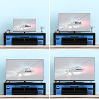 71IN LED TV Stand for 75/70/65 inch TV Modern Black Stand for Living Room with Storage Drawers High Gloss TV Cabinet 5