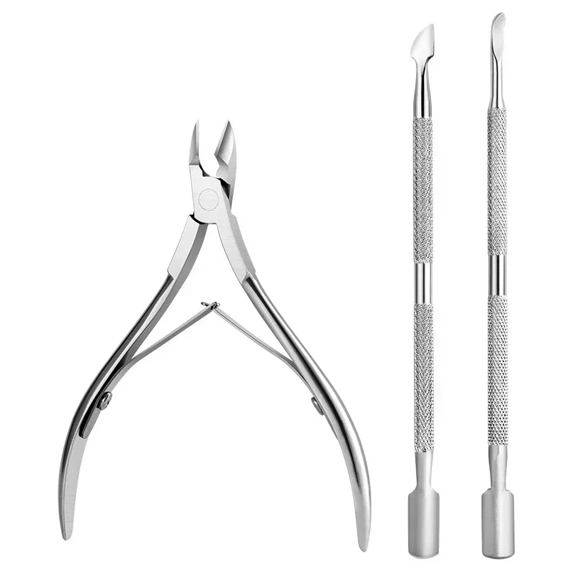 Nail scissors set nail clipper set nail care kit manicure pedicure kit Nail clippers cutter scissor nippers muti function stainless steel cuticle pusher remover professional nail care manicure kits