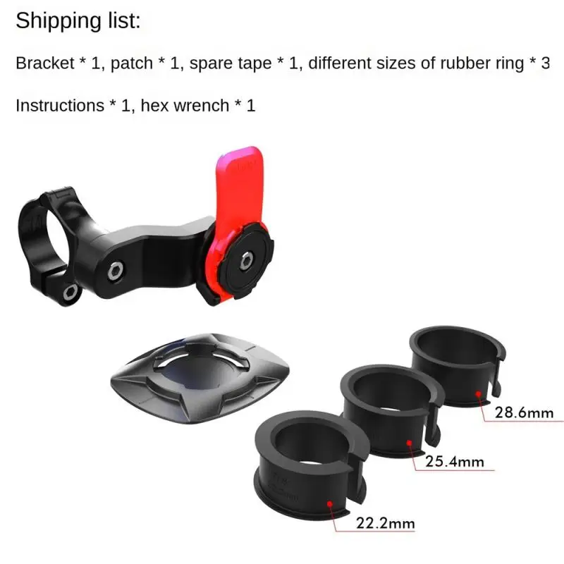 

Bicycle Handlebar Stem Holder Motocycle Handlebar Phone Mount Universal Adaptors Wall VIBRATION DAMPENER Belt Clip Twist Lock