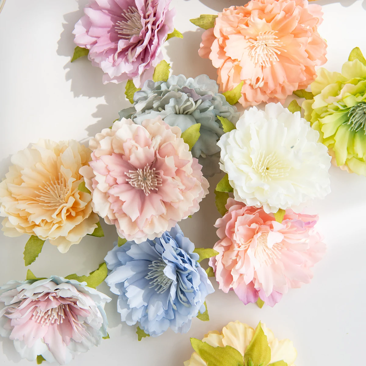 10 TEILE/SATZ Künstliche Pfingstrose Kopf Hause Outdoor Dekoration Gefälschte Blumen Hochzeit DIY Geschenk Box Kleidung Zubehör – Detail 2