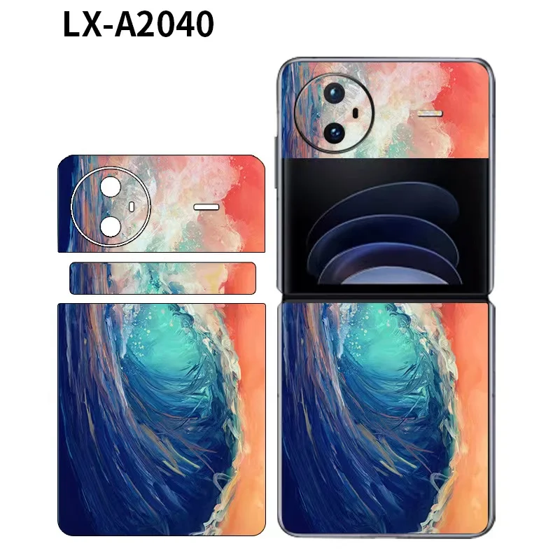 Full Cover 3M Adesivo Colorato Antigraffio Per Telefono Per Vivo X Flip Back Protector Pellicola Opaca Per Vivo X Flip Skin Cover