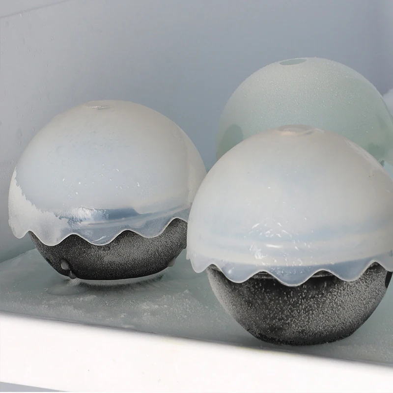 3D Round Ice Cube Mold Ice Maker Hockey Molds Whiskey Cocktail Large Ball Silicone Mould Cream Tools Kitchen Tadgets