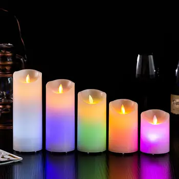 리모컨 충전식 LED 전자 캔들 라이트, 스크립트 킬링 콘서트 늑대 인간 챔버 소품 램프, 방 장식