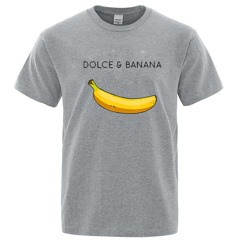 Summer Men T-shirt High Quality Cotton Blend Funny Banana