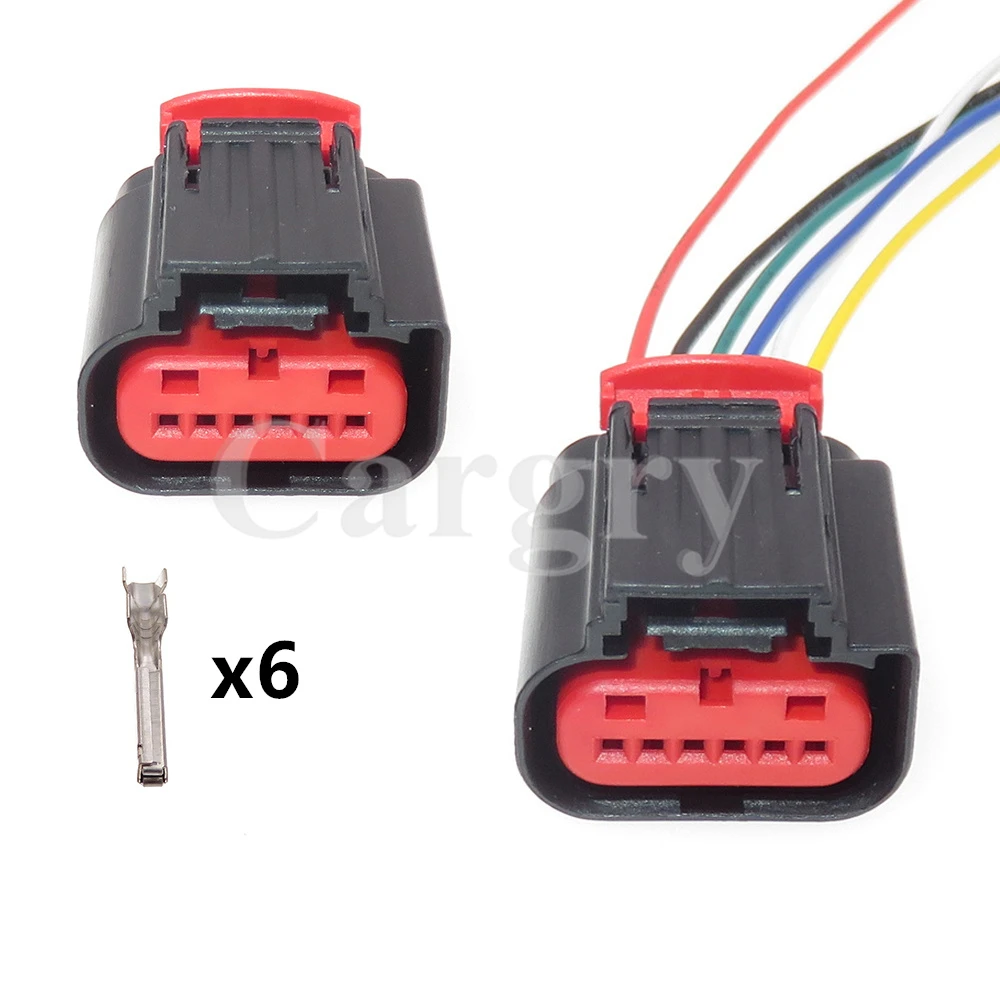 

1 Set 6P 1-1419168-1 1-1419168-2 1-1419168-3 Car Starter Wire Socket Auto Accelerator Pedal Position Sensor Electrical Connector