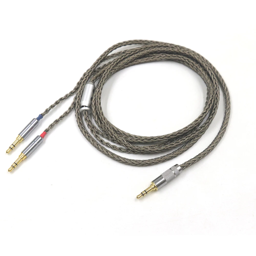 Cabo de Auscultadores para Dual 3.5 4.4 mm 16 Núcleos Pinos 4.4 mm Hifiman Ananda Sundara He1000se He6se He400 Z7m2 - Image 3