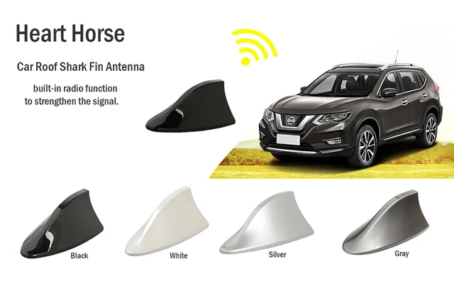 Nuova Antenna Shark Pinna di Squalo Adesiva Radio Universale, Per Nissan  Qashqai e Altre 