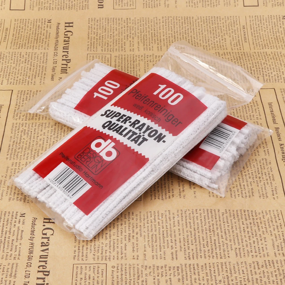 Cotton Smoking Pipe Cleaning Rods Pipes For Smoking Tobacco Cleaning Tool Accessories 100Pcs/Set smoking pipe cleaners