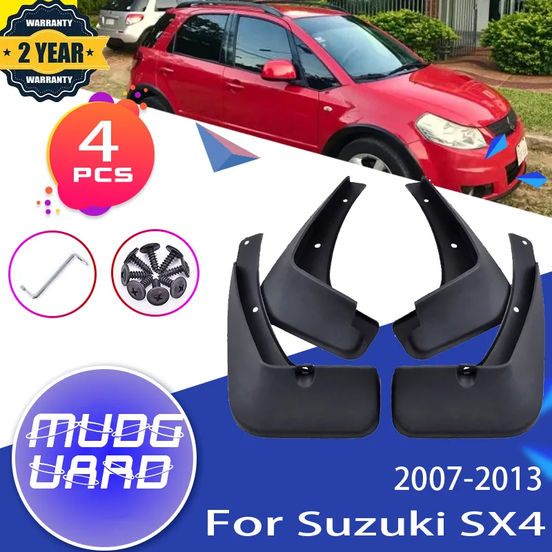 

4x Mudflap For Suzuki SX4 Hatchback Fiat Sedici 2007~2013 GY EY RW Mudguard Mud Flaps Guard Splash Flap Mudguard Car Accessories