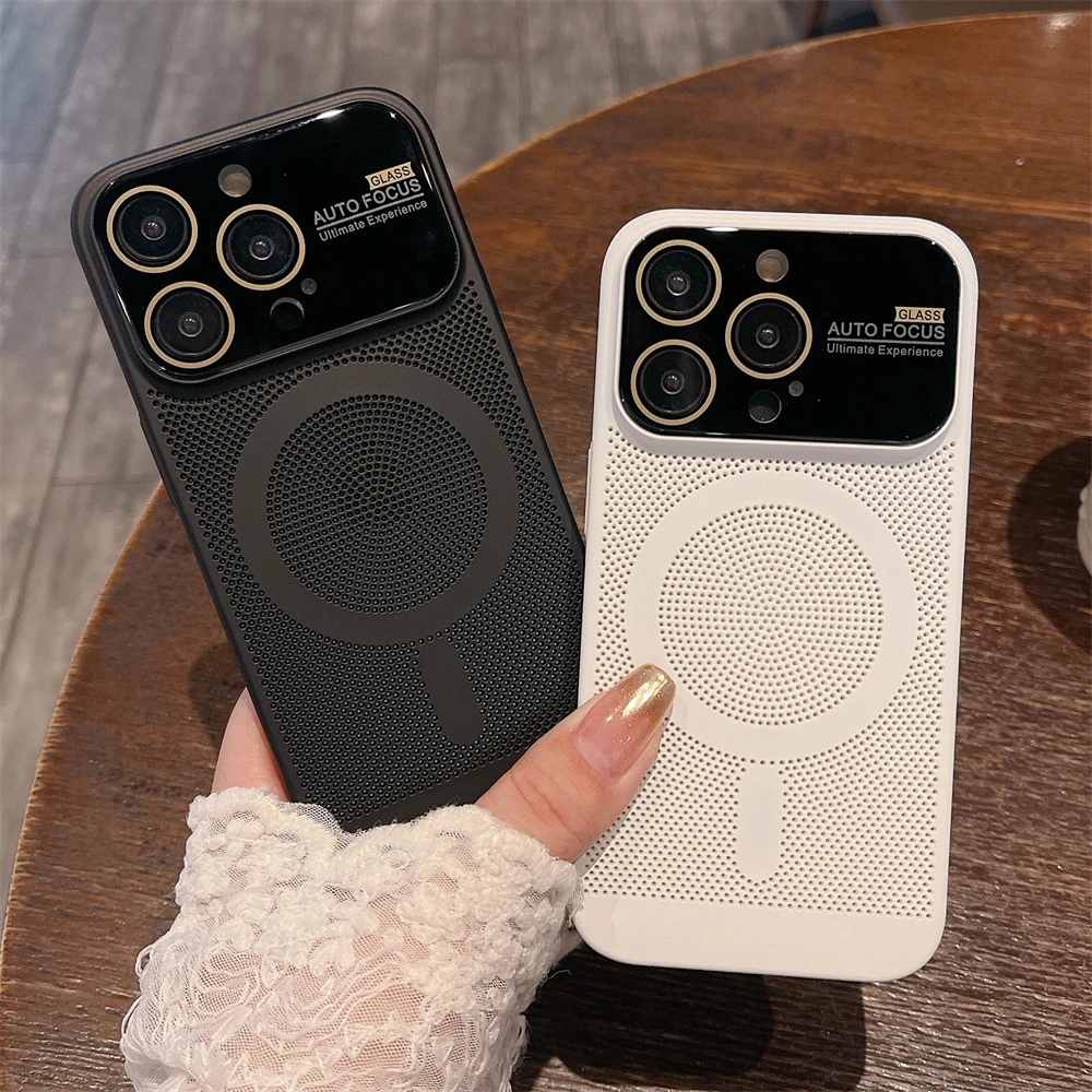 Coque magnétique pour iphone avec protection d'objectif_voghion.com