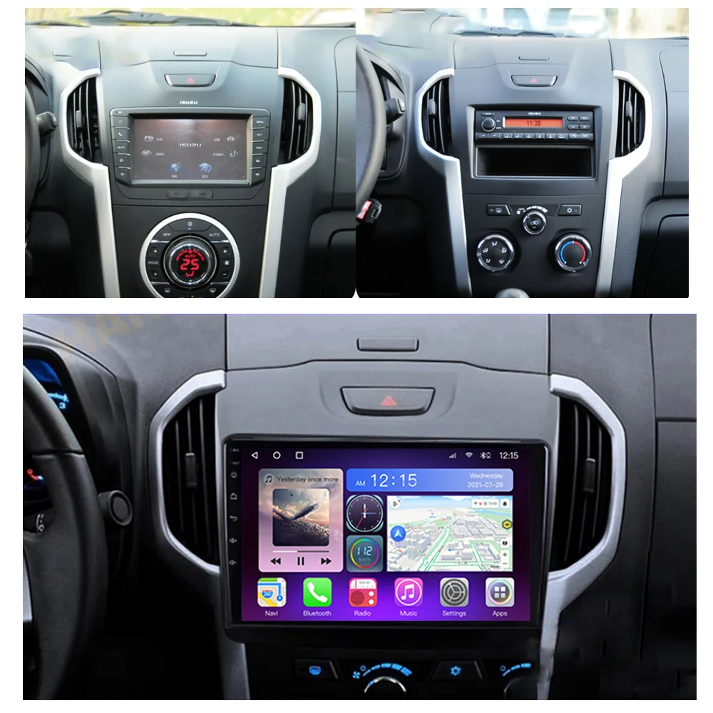 JUSTNAVI Android Car Radio Multimedia for Chevrolet S10 Isuzu DMAX D-Max  2014-2018 Autoradio Stereo Video Player Navigation GPS - AliExpress