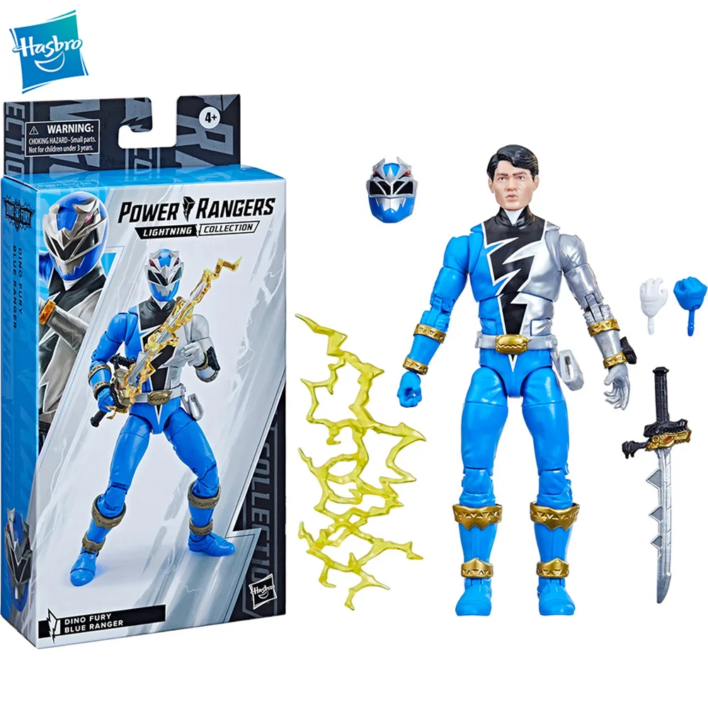 [In Magazzino] Batteria Power Rangers Collezione Di Fulmini Dino Fury Blue Ranger 6 Pollici 1/12 Action Figure Model Toy F4512