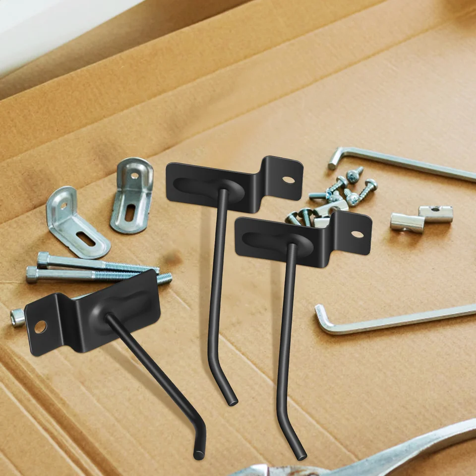 Confezione Da 6 Ganci A J Resistenti Per Riporre Oggetti In Garage Staffe In Acciaio Per Montaggio A Parete 98149939