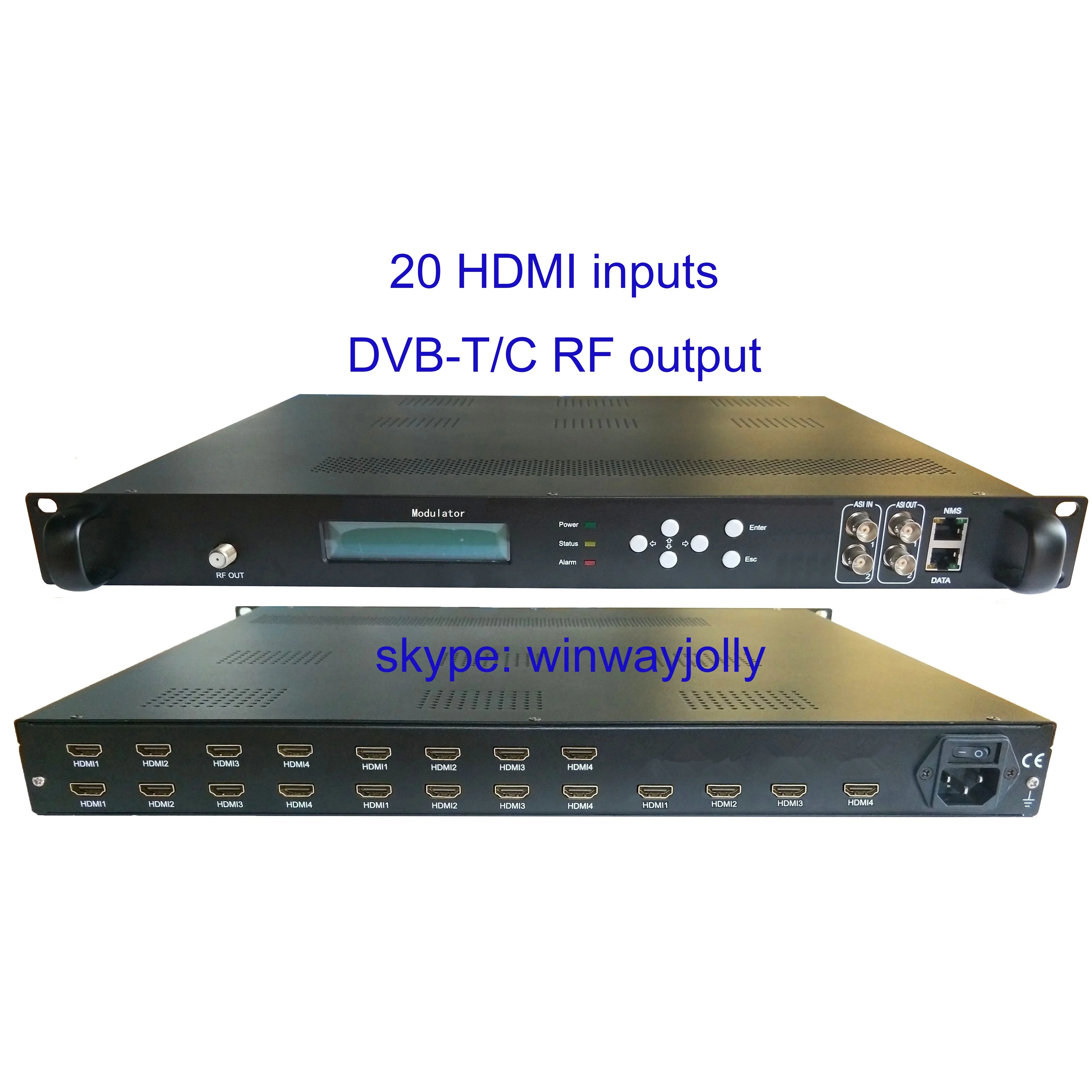 1080P 20 Hdmi A Dvb-T Encoder Modulatore Tv Digitale Headend Dvb-T Modulatore Rf Dwdm-4782I-20, 4/8 Vettori