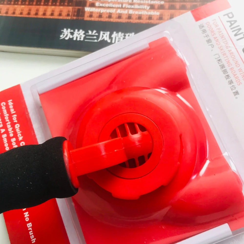 Description Picture 6 of itemProfessional Latex Paint Edger Brushes Multifunctional Wall Ceiling Corner Painting Brush Color Separator Trimmer Tools