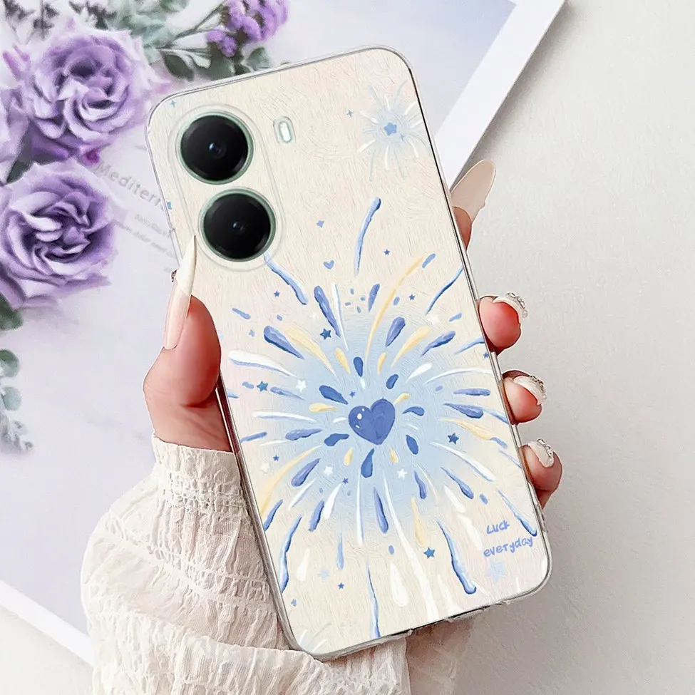 Luxury Butterfly & Flower Design Soft TPU Clear Cover - Cute & Stylish Painted Case