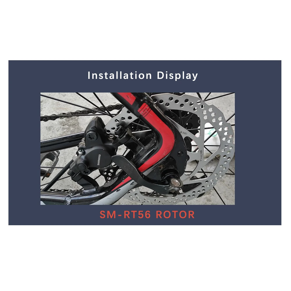 DEORE SM RT56 160MM 180MM 6-bolt brake rotor suitable for mountain bike disc brake rotor bicycle parts