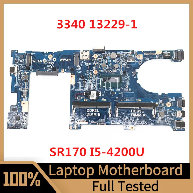 

Mainboard CN-075MY6 075MY6 75MY6 For DELL Latitude 3340 Laptop Motherboard 13229-1 With SR170 I5-4200U CPU 100% Full Tested Good