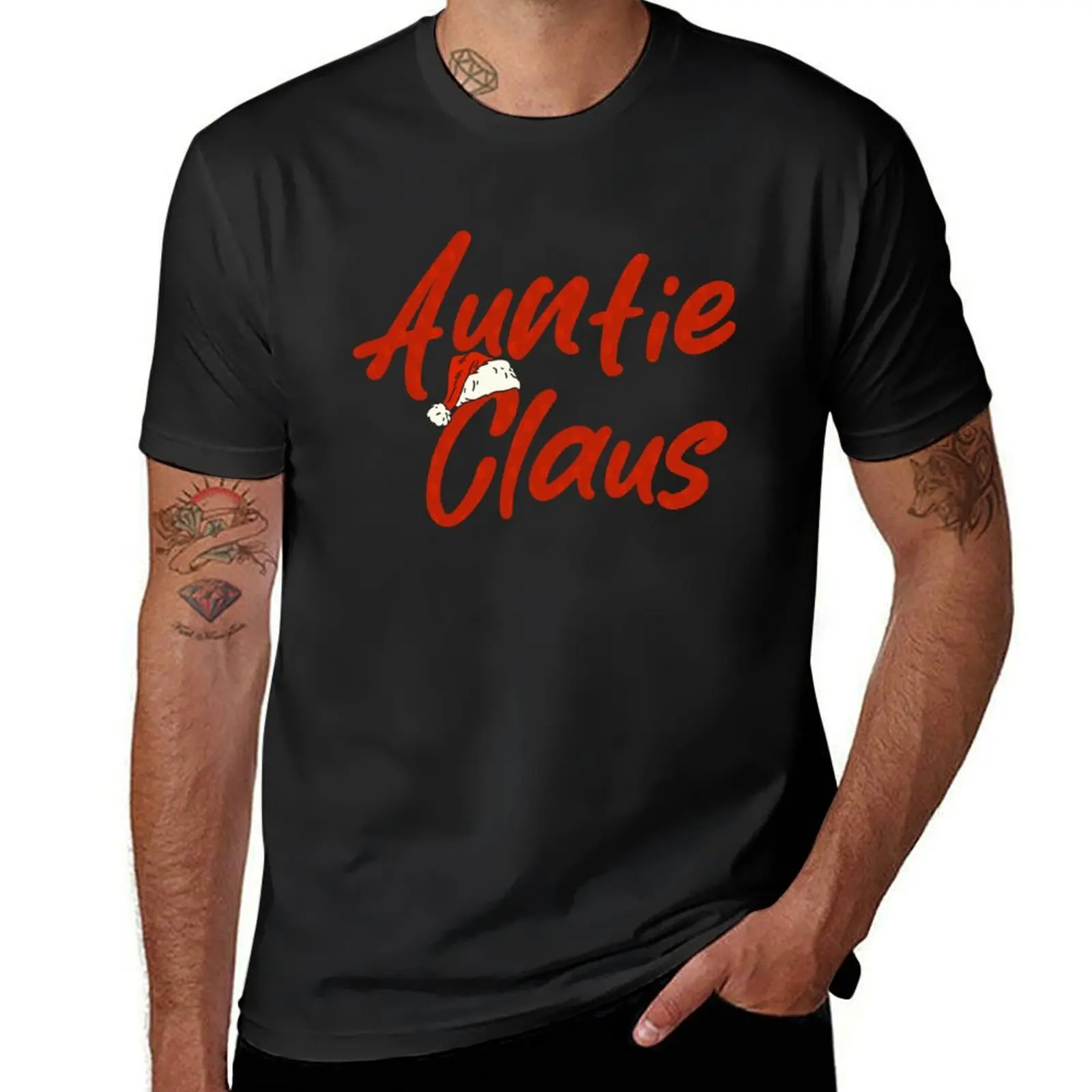 

Aunti Claus T-Shirt quick-drying sweat tees Men's t shirts