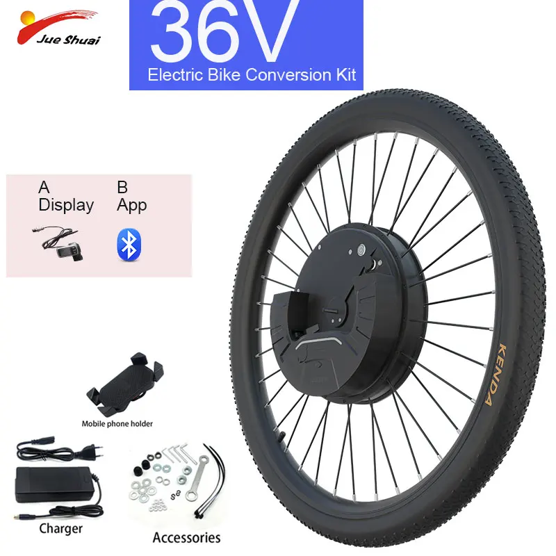 Electric Bike Diy Front Motor Wheel 36v 350w Conversion Kit With