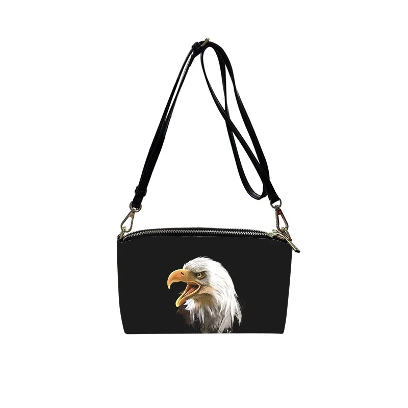 eagle painting PU Crossbody Bag 2023 New Women's Fashion Shoulder Bag Minimalist Small Square Bag for Women