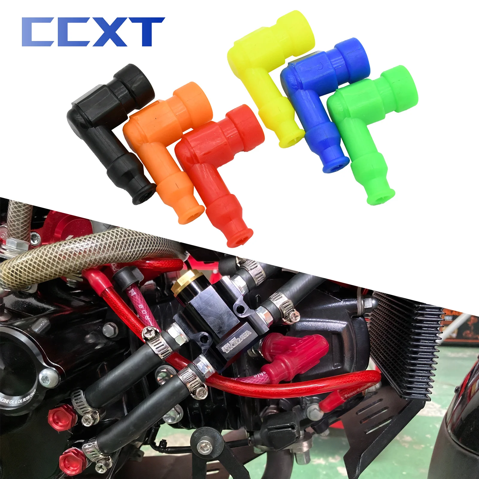 Rubber Spark Plug High Pressure Cap for Honda Yamaha KTM Kawasaki Suzuki motorcycle spark plug cap
