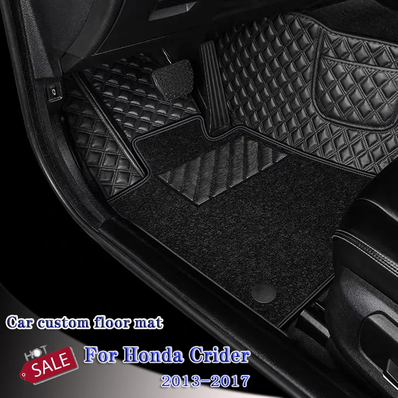 

Автомобильные коврики для Honda Crider 2017 2016 2015 2014 2013, коврики, автомобильные аксессуары, детали интерьера, водонепроницаемые накладки для ног, коврики