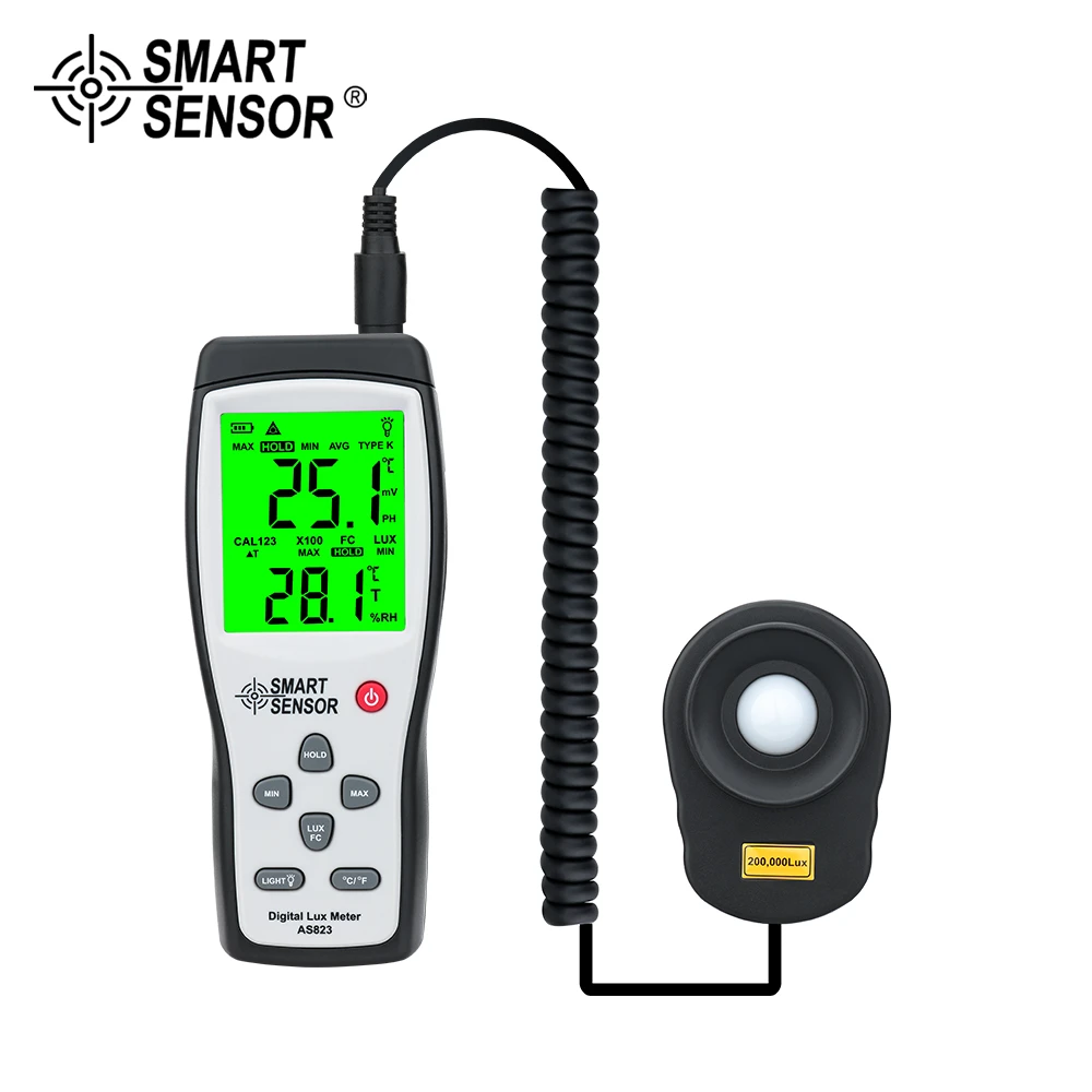 Lux Light Meter For Photography Grow Plants Led Photometer Lighting