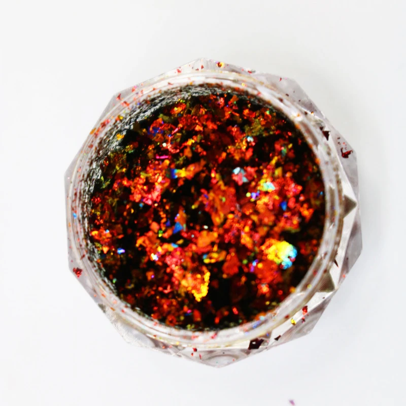 Jars Brocade Cloud Nail Chrome Discoloration Effect Shine Chameleon Nail Decoration Powder Colorful Flakes Glitter Powder nail powder nail flakes nail glitter nail decoration nail decorations