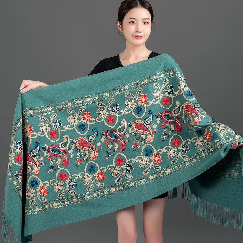 OgLuxe Bufandas A Cuadros Para Mujer – Mezcla De Cachemira Suave Invierno Damas Bufandas Grandes Chal De Gran Tamaño Tartán A Cuadros Borla Bufanda