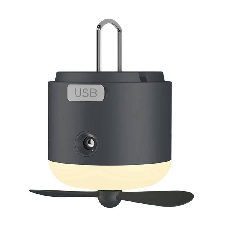 

Мини-вентилятор для кемпинга с USB, заряжаемый портативный светодиодный настенный потолочный вентилятор с дистанционным управлением для дома и улицы, простой в использовании