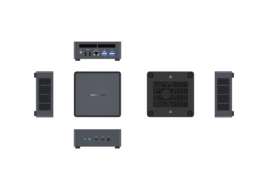 MINISFORUM 미니 PC, UM790 프로, AMD Ryzen 9 7940HS 게임용 미니 PC, 윈도우 11 DDR5 5600MHz USB4 와이파이 6E 데스크탑 미니 컴퓨터, 신제품