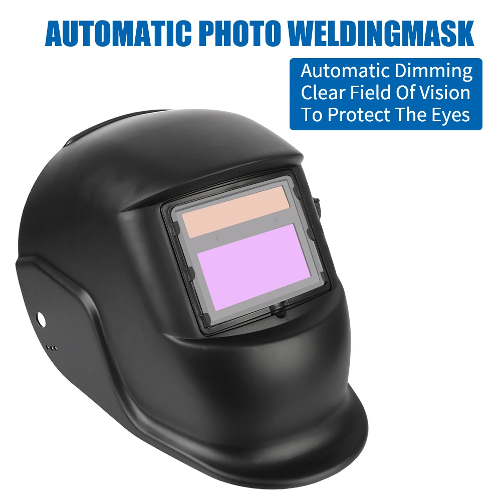 True Color Lens Welding Mask Welder Mask Large View Welding Helmet For Arc Weld Grind Cut Solar Power Auto Darkening