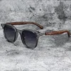 Trendy Retro Wood Grain Sunglasses for Women and Men New Square Frame Sun Glasses UV Protection Cycling Eyewear Outdoor Street