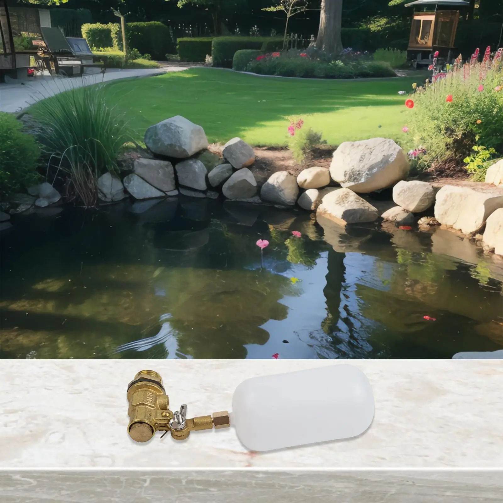 Vieh-Tankventil, Schwimmerventil-Füllsystem, 19 x 5 cm, wassereffiziente Wassersteuerung, hohe Wasserdruck-Toleranz – Detail 15