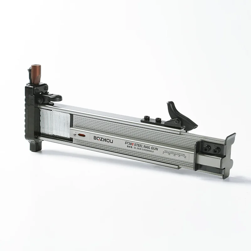 ST-38 Manual Semi-automatic Nailer Wire Slot Woodworking Decoration Reload Rebound Steel Nail Gun Installer Driver 2