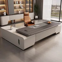 تخصيص أثاث المكاتب الخشبية رئيس الجداول الأثاث الخشبي الرئيس التنفيذي مدير مكتب الكمبيوتر مدير التنفيذي 4