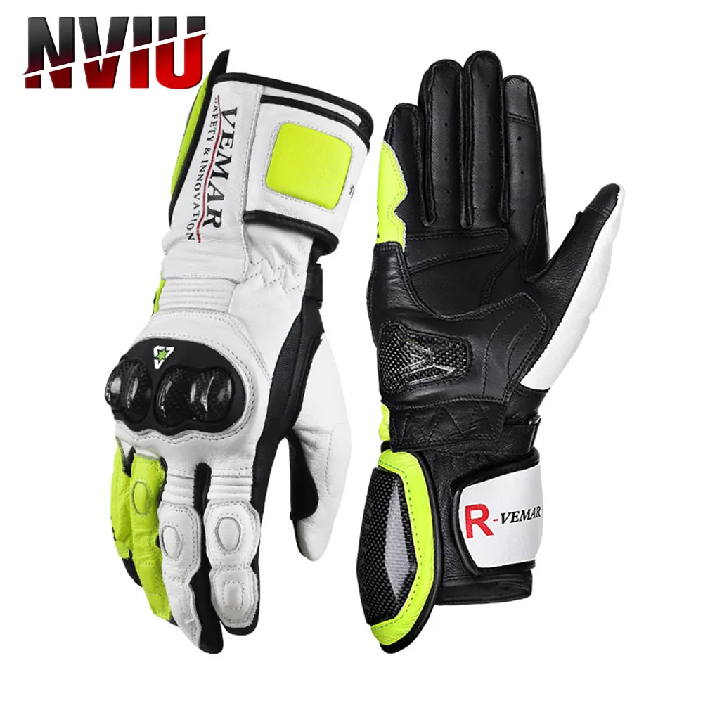 

Motocross Protection Gloves Comfortable Breathable Durable Leather Gloves Men's Motorcycle Protection Non-slip Bicycle Gloves