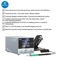 كاوية لحام مزدوجة i2C 3SCN (باقة RS100-B) – تشمل قاعدتين ويدين C210 (مع سنون) 6