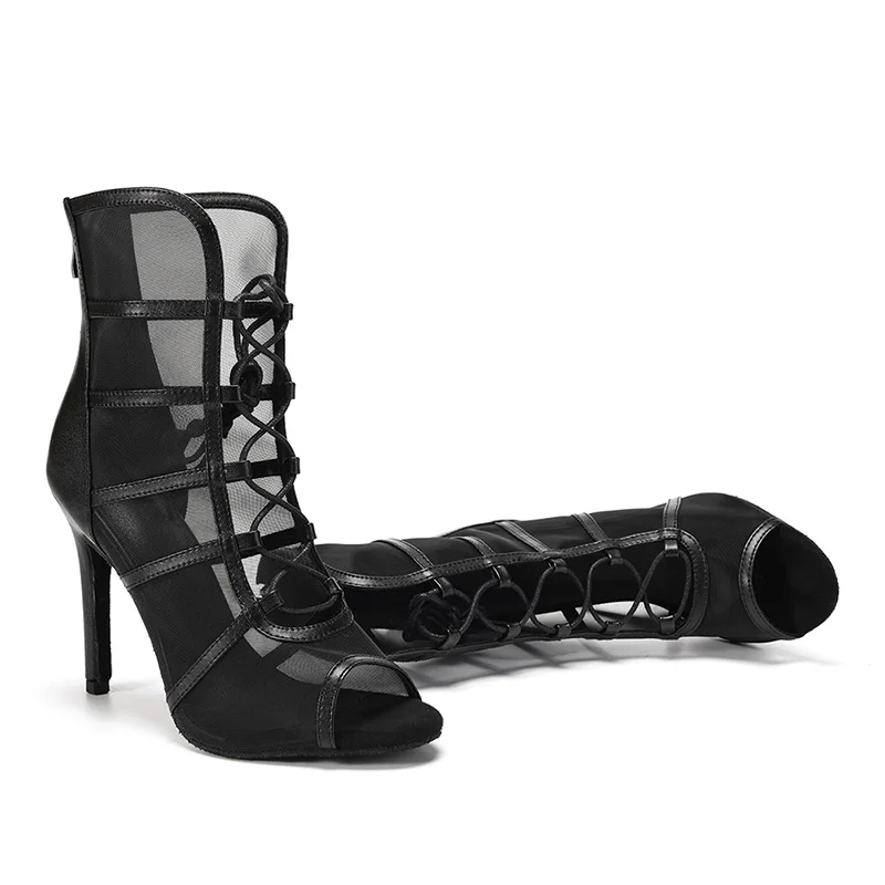 Dance Shoes Women's High-top Latin Dance Shoes Tango Salsa Ballroom Boots