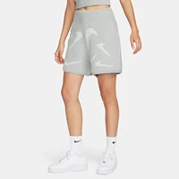Nike Authentic Sportswear Short en tricot coupe slim taille haute pour femme FD4285-077 1