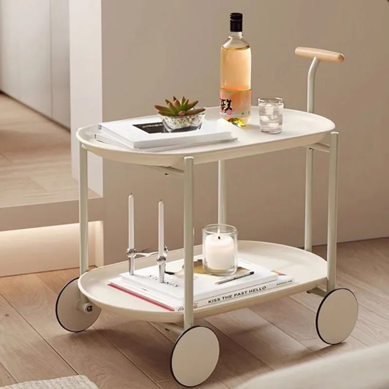 

White Luxury Coffee Table Living Room Modern Home Aesthetic Side Table Storage Minimalist Muebles Para El Hogar Decoration
