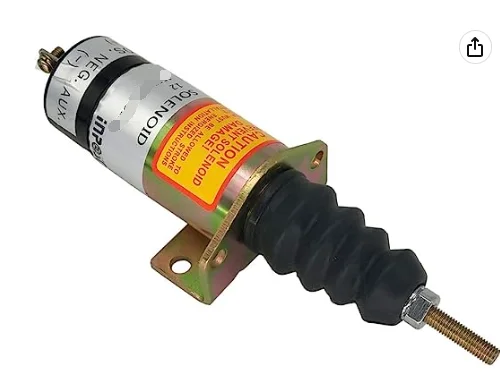 

1502-24C2U1B2 1502-12C2U1B2 12V 24V Fuel shutoff Shutdown solenoid for Kubota tractor D950 D850 D750 Diesel engine Stop solenoid