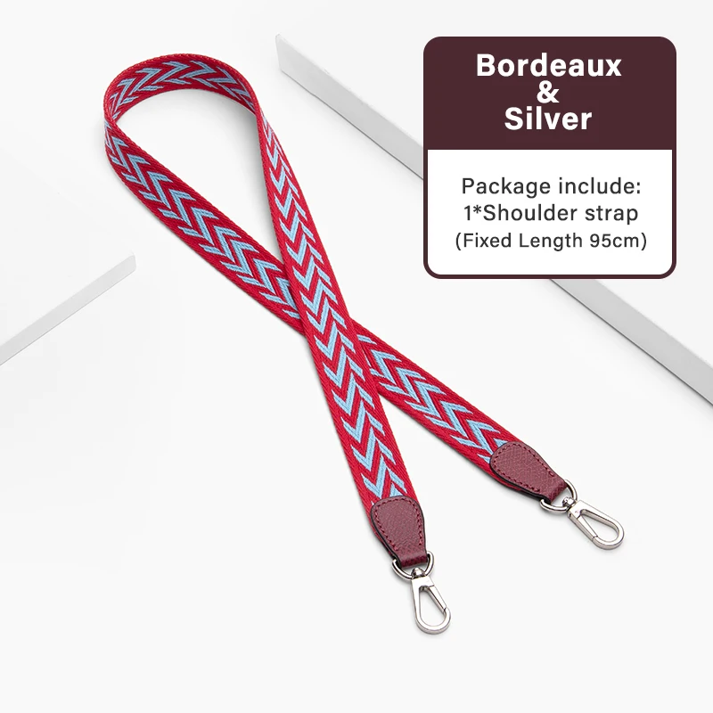 LONGCHAMP ストライプショルダーバッグ CRAZYSMITH 95 センチメートル高級バッグストラップキャンバス