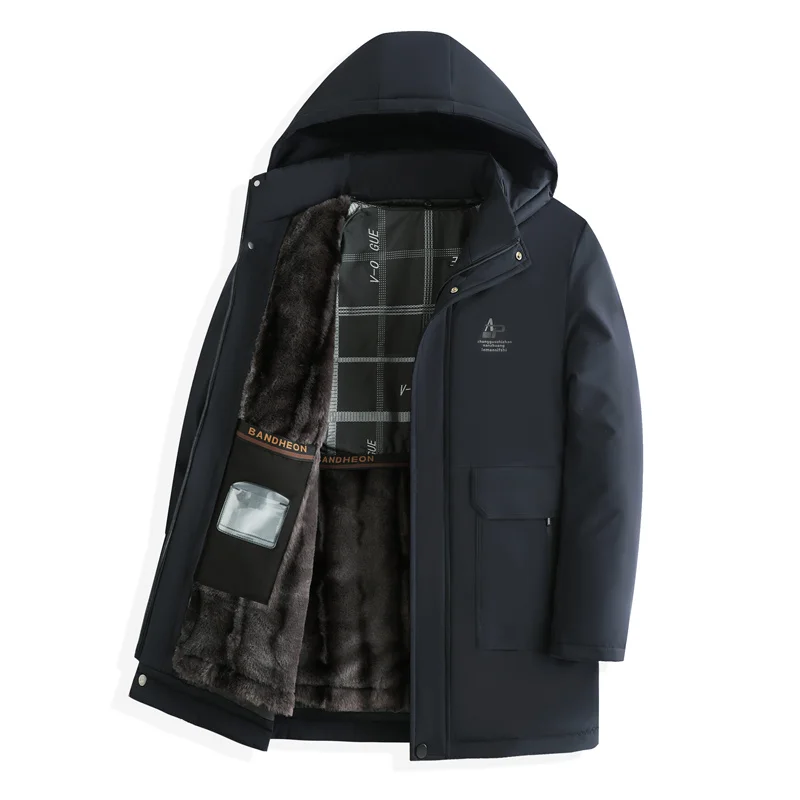 

Men's Winter Comfortable and Fashionable Warm Cotton Jacket with Plush Thick Cotton Jacket