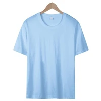 T-Shirt à manches courtes en coton pour femmes, décontracté, à la mode, de haute qualité, confortable, vêtements d'été pour Couple, 200g 5